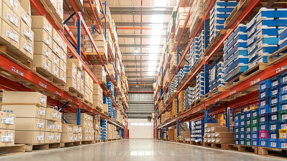 secure area within a warehouse facility