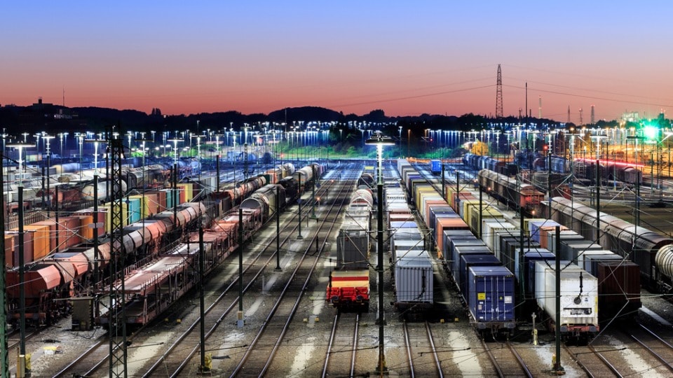 A marshalling yard in Germany